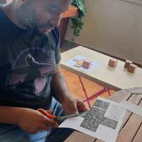 Découpage du patron du cube